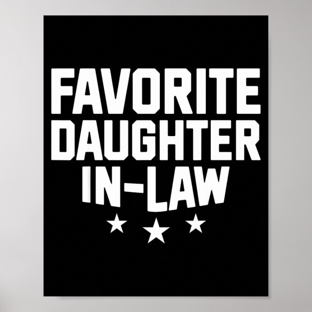Affiche Favorite Daughter-in-law Funny Wife Mom Mother's D (Devant)