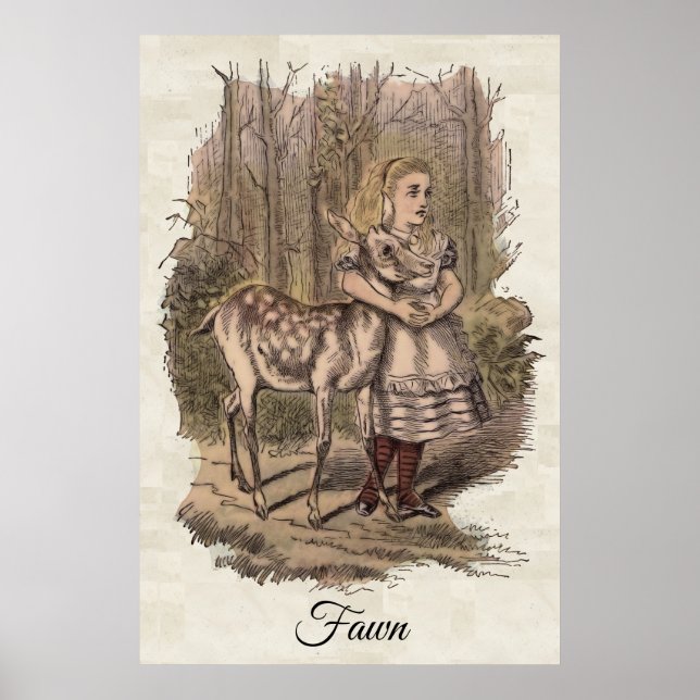 Affiche Fawn, Alice's Adventures in Wonderland (Devant)