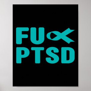 Affiche Fck Ptsd - Défenseurs de troubles du stress post-t