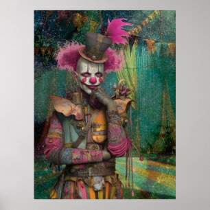 Affiche FD2 11 Circus Clown Art Vintage Retro Carnaval art