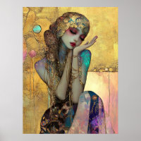 *~* FD2 34 Orné Fantaisie Nouvel Art Ethéré Femme