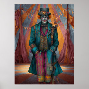 Affiche FD2 Circus Clown Art 7 Vintage Retro Carnival art