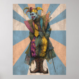 Affiche FD2 Circus Clown Art 9 Vintage Retro Carnival art