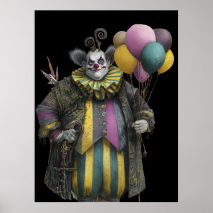 Affiche FD2 Circus Clown Art Vintage Retro Carnival 5
