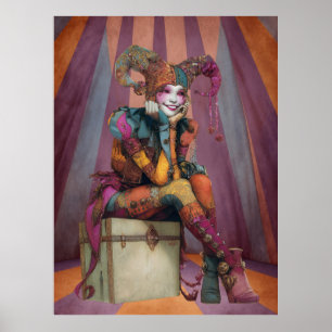 Affiche FD2 Circus Clown Art Vintage Retro Carnival art 2