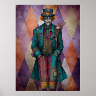 Affiche FD2 Circus Clown Art Vintage Retro Carnival art 7