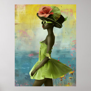 Affiche *~* FD2 Déesses noires tropicales dynamiques 25