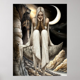 Affiche FD2 Enchanted Crescent Moon Goddess 32