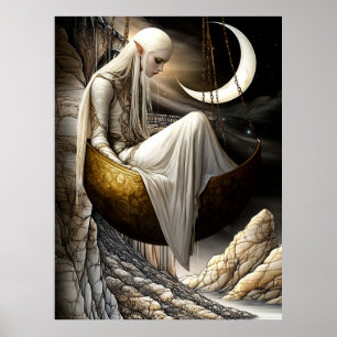 Affiche FD2 Enchanted Crescent Moon Goddess 35