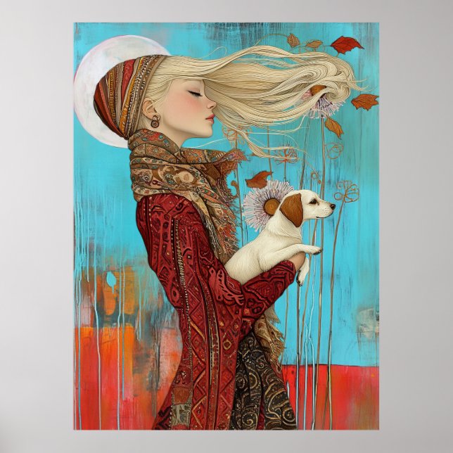 Affiche *~* FD2 Jolie Filles Automnes Automne Automne auto (Devant)