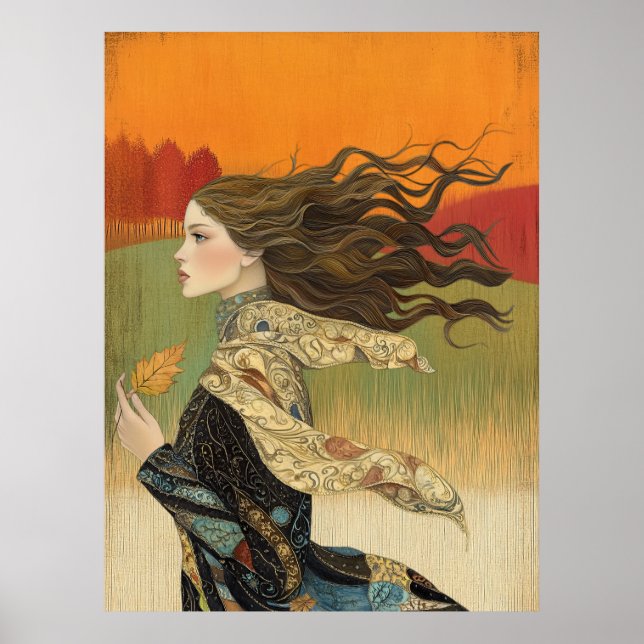 Affiche *~* FD2 Jolie Filles Automnes Automne Automne Auto (Devant)