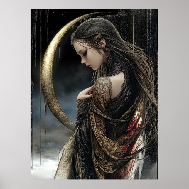 Affiche - FD2 Mystique Gardienne de la Lune Déesse Céleste (Devant)
