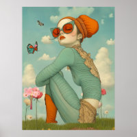FD2 Rétro Fille Art Capriceuse Floral Vintage 31