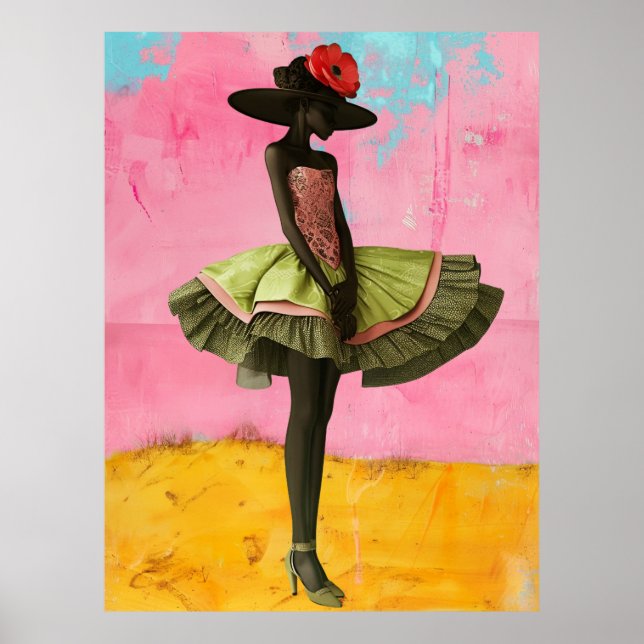 Affiche *~* FD2 Vibrant Tropical Black Goddesses Casquette (Devant)