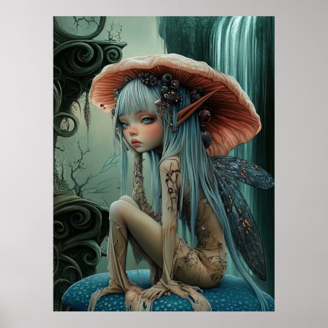 Affiche *~* FD3 30 Imaginaire nymphe forestier Enchantant (Devant)