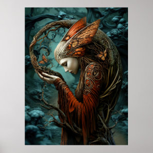Affiche *~* FD3 NATURE WOMAN Guardian Earth Keeper 6