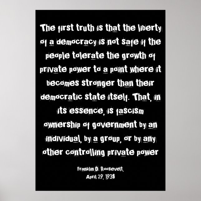 Affiche FDR - Amérique d'entreprise (Devant)