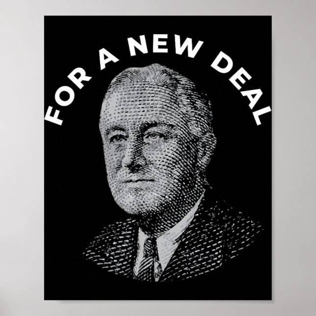 Affiche Fdr Président Franklin Roosevelt Nouveau  (Devant)