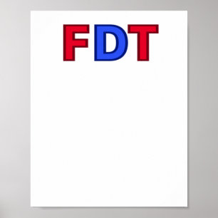 Affiche Fdt - Pour Donald Trump Sticker