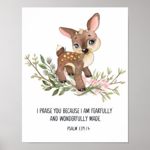 Affiche Fearfully And Wonderfully Made, Psalm 139:14