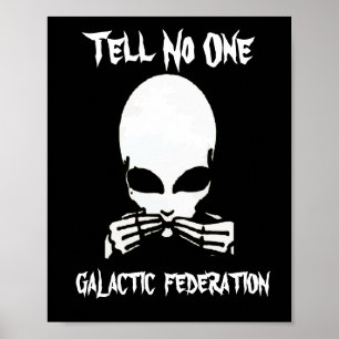 Affiche Fédération galactique, dire à personne, modifier l