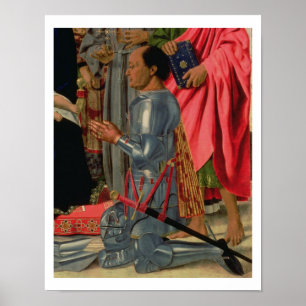 Affiche Federico da Montefeltro, détail de la Brera Alt