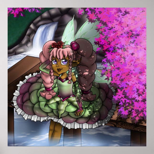 Affiche Fée Afro-Américaine Douce (Devant)