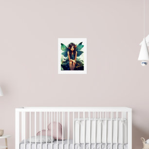 Affiche Fée Assis Dans La Pluie