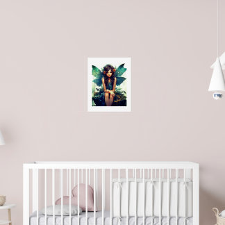 Affiche Fée Assis Dans La Pluie