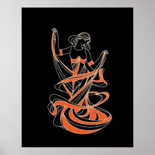 Affiche fée dansante fille