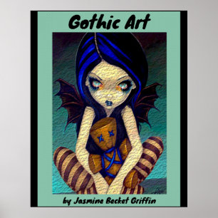 Affiche Fée d'art gothique par Jasmine Becket Griffin