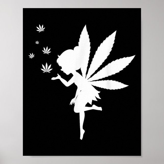 Affiche Fée de mauvaises herbes Imaginaire feuille Stoner  (Devant)