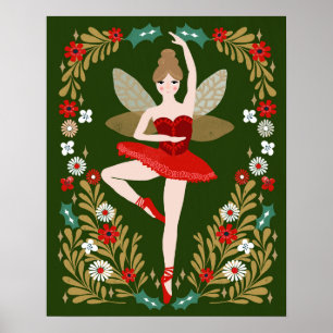 Affiche Fée de prune de sucre - Noël des noisettes