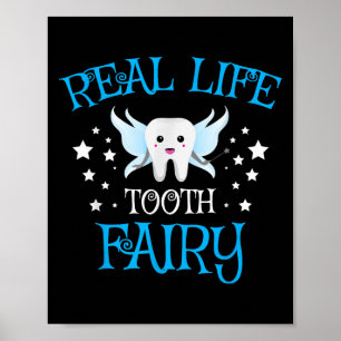 Affiche Fée des dents Graphisme mignon Dental Hygienist Gr