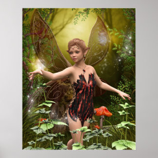 Affiche Fée d'Imaginaire dans le bois