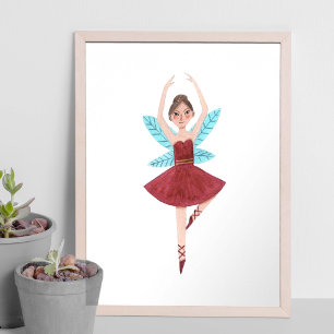 Affiche Fée Dragée danseuse de ballet Casse-Noisette