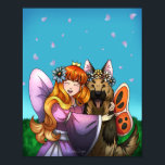 Affiche Fée fille et chien<br><div class="desc">Nova organise une fête du thé sur le thème de la fée et bien sûr elle a invité Subaru ! Subaru aime ses fêtes parce qu'elle lui donne beaucoup de collations.</div>