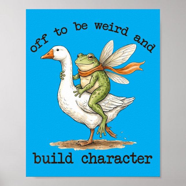 Affiche Fée Grenouille pour être bizarre et construire le  (Devant)