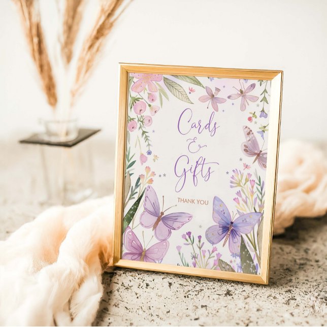 Affiche Fée Premier Anniversaire Fille Cartes Et Cadeaux (Créateur téléchargé)