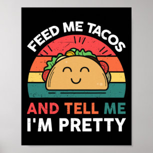 Affiche Feed Me Taco-shirt Enfants Femmes Mexicaine Mardi 