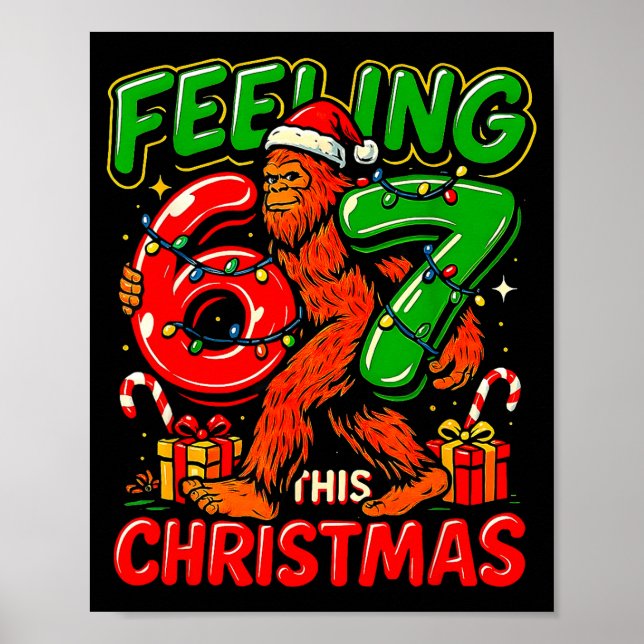 Affiche Feeling 67 This Christmas Funny Bigfoot  (Devant)