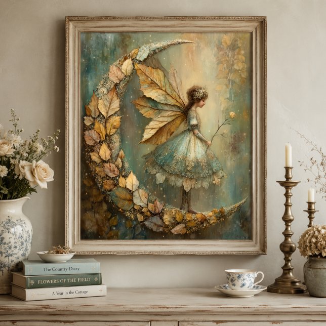 Affiche Feerie de la Forêt Enchantée Art Fantastique Fée (Créateur téléchargé)