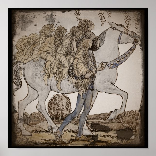 Affiche Féeries à cheval blanc (Devant)