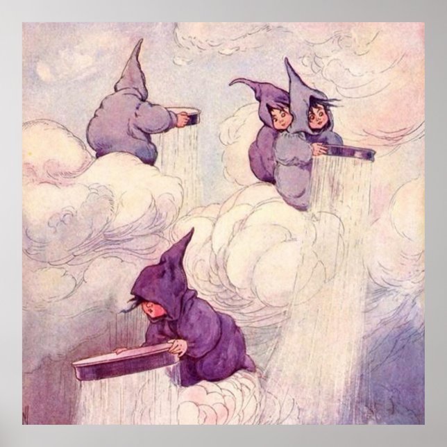 Affiche Fées de la Pluie Faisant de la Pluie (Devant)