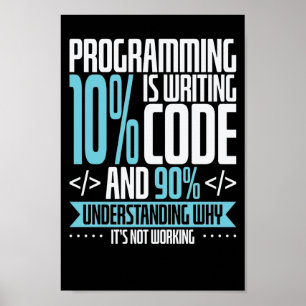 Affiche Fehler finden beim Programmieren nert