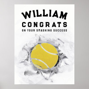 Affiche Félicitations au joueur de tennis