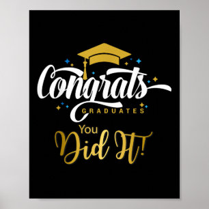 Affiche Félicitations Grad, Cl Of 2025 - Félicitations 202