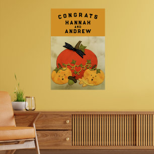 Affiche Félicitations pour la fête de mariage