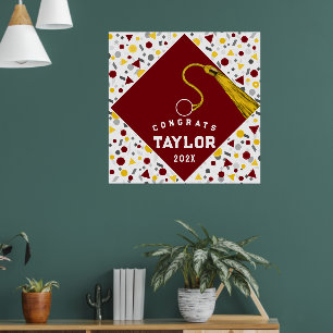 Affiche Félicitations pour la remise des diplômes