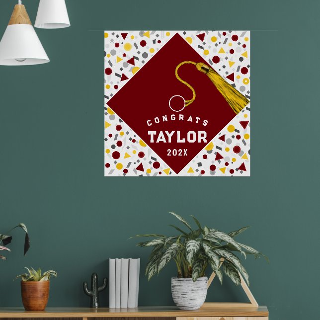 Affiche Félicitations pour la remise des diplômes (Salon 1)